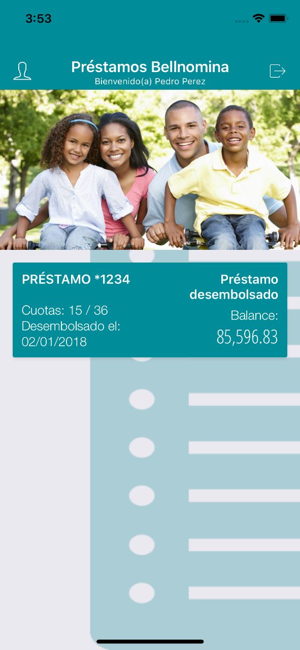 Screenshot of Préstamos Bellnomina app